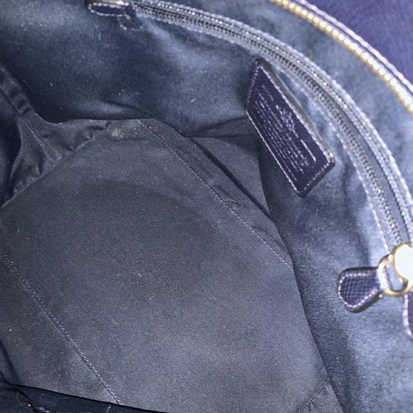 Coach Navy Tote - Picture 3 of 4